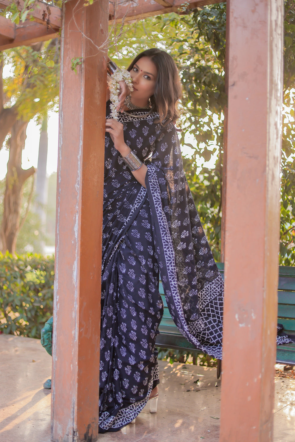 One Minute Ready To Wear Blue Color Elegant Cotton Saree