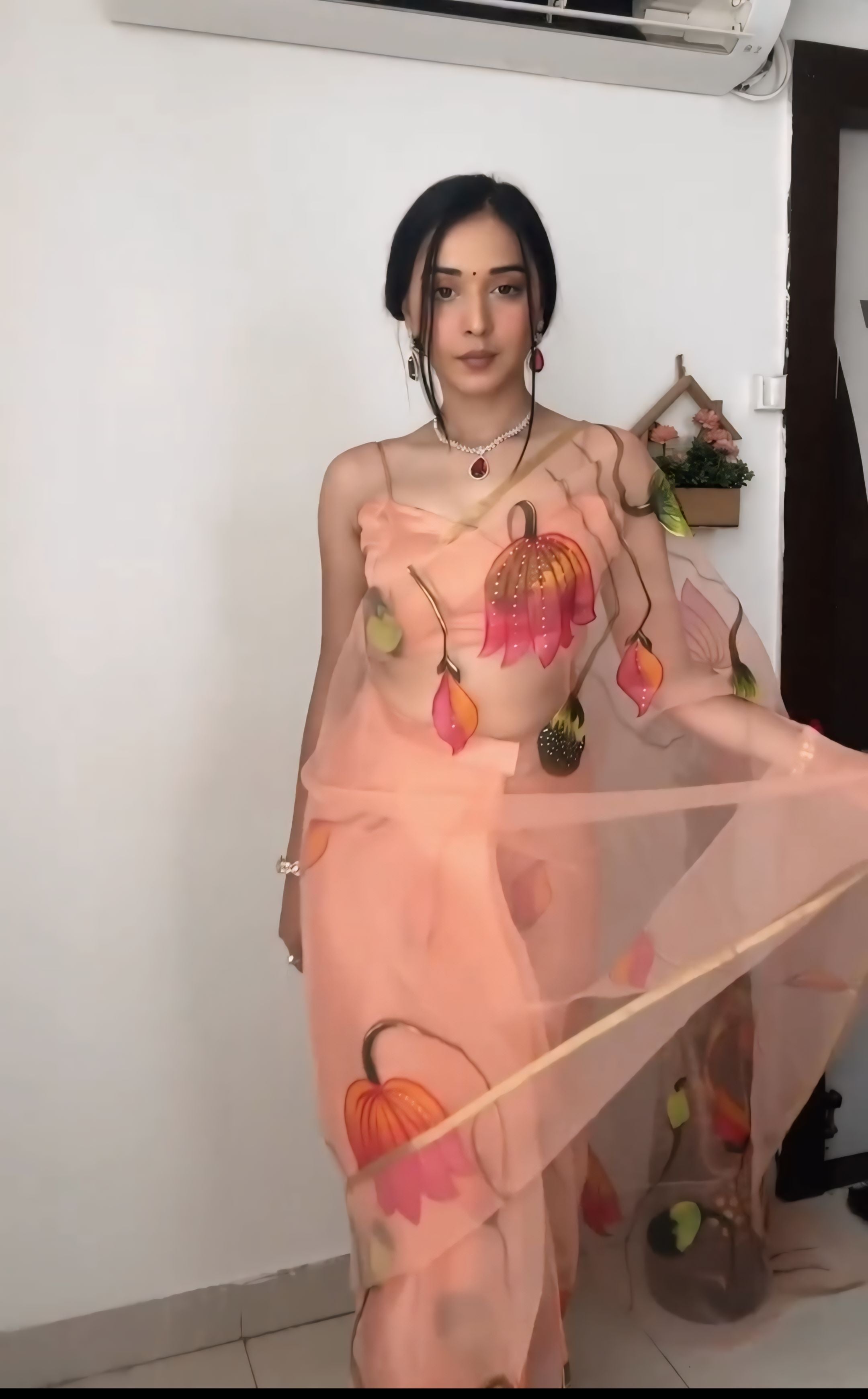 One Minute Ready To Wear Petal Luxe Ensemble Saree