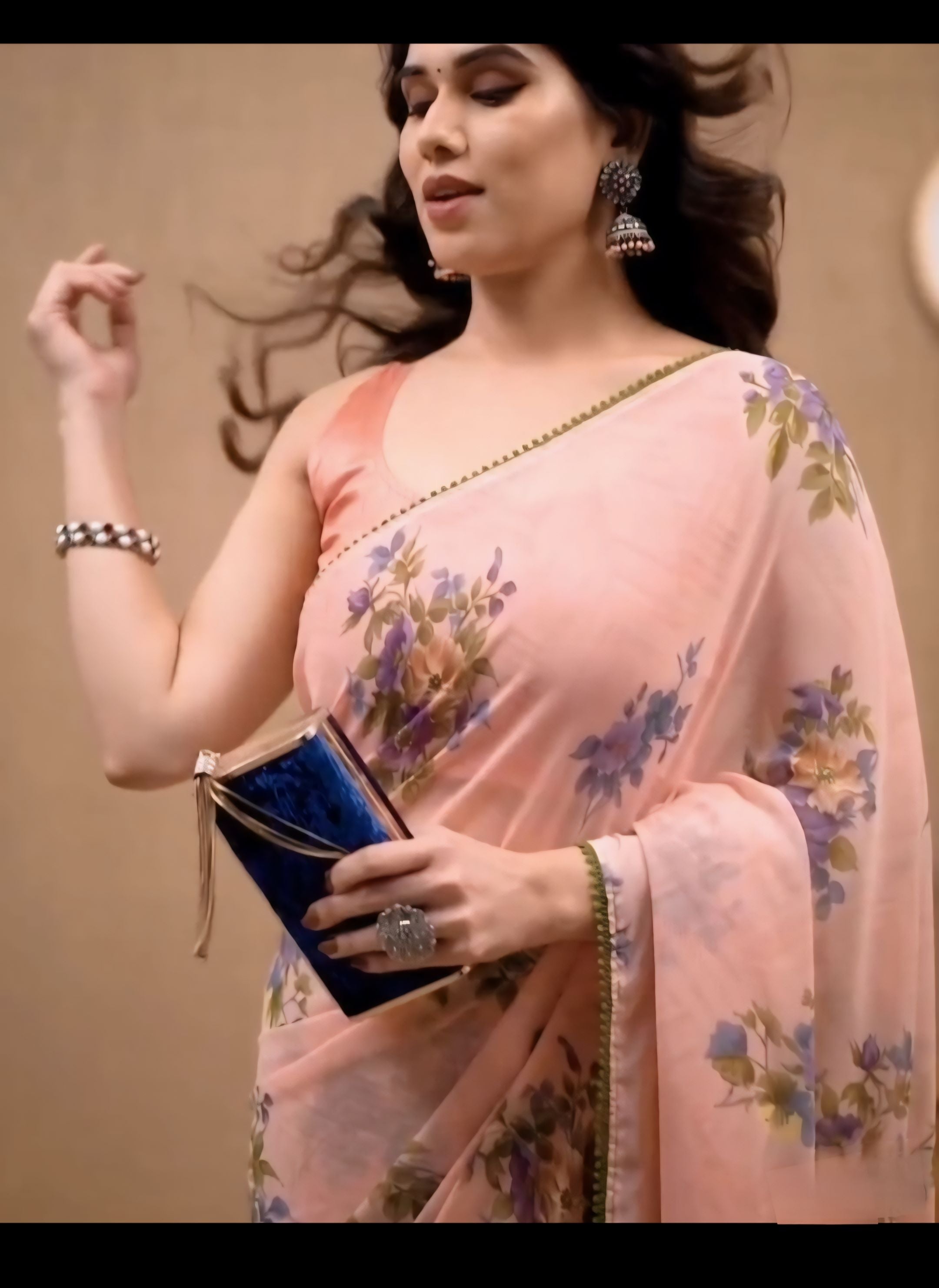 One Minute Ready To Wear Garden Grace Saree