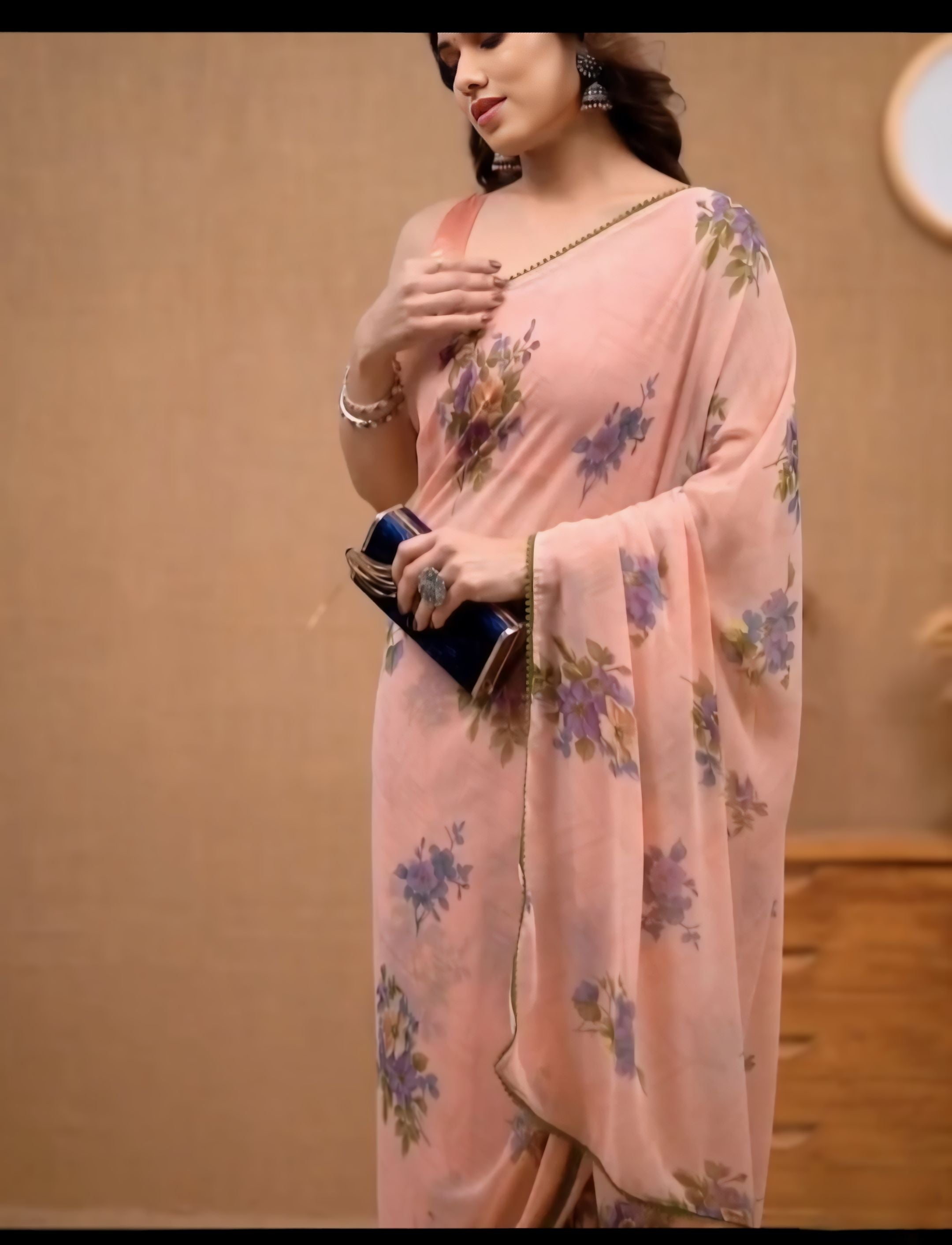 One Minute Ready To Wear Garden Grace Saree