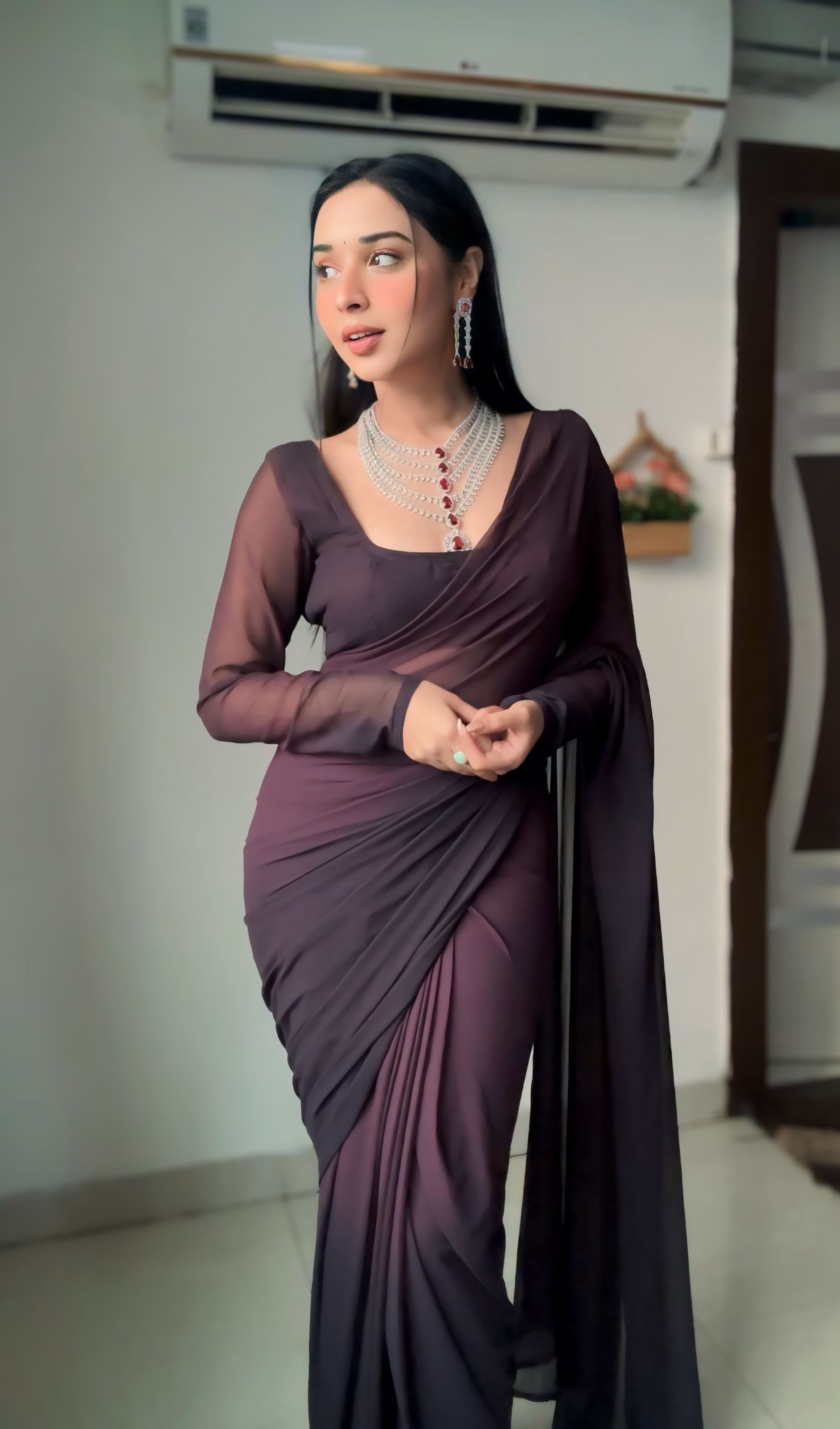 One Minute Ready To Wear Ethereal Charm Saree