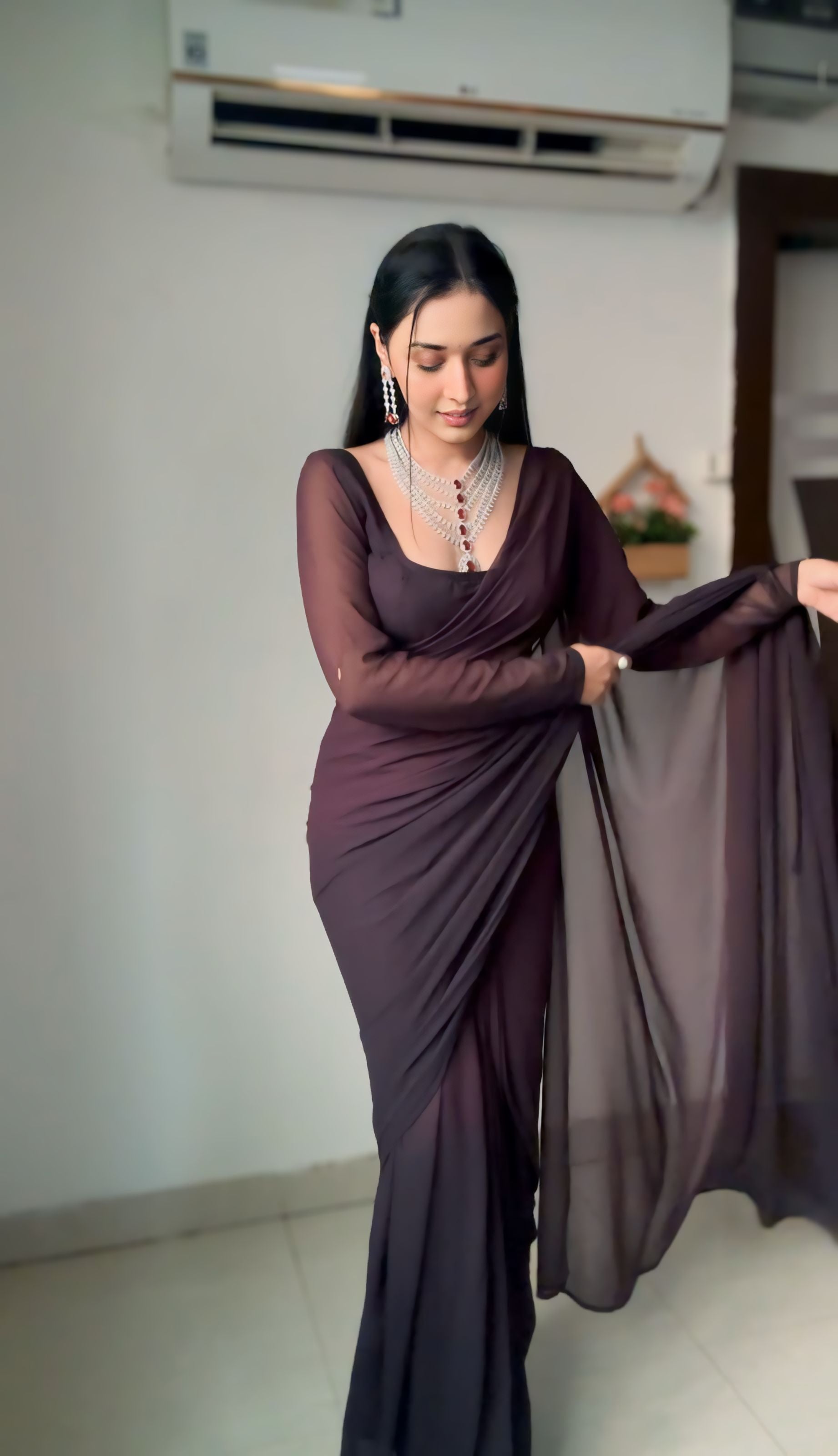 One Minute Ready To Wear Ethereal Charm Saree