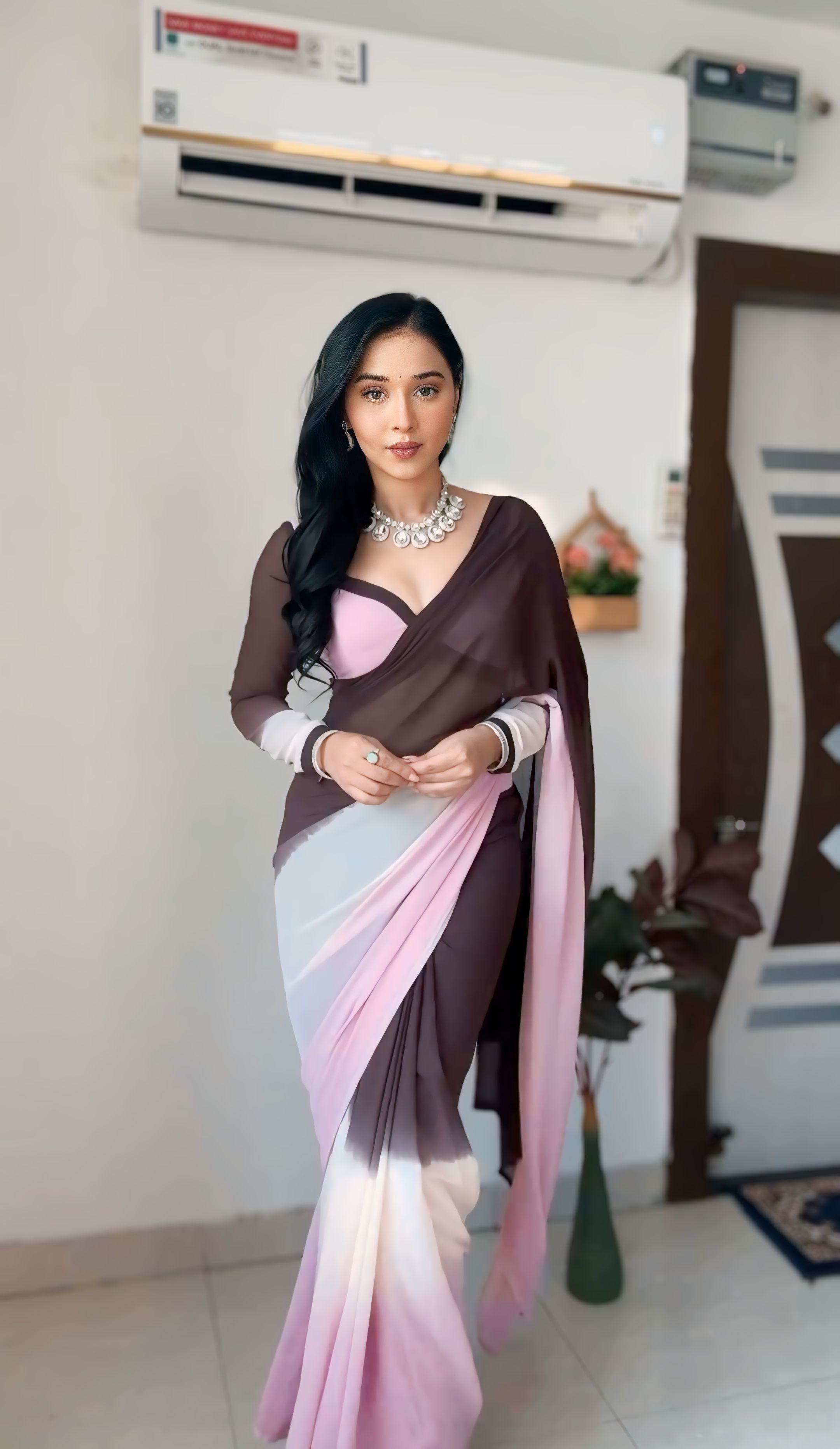 One Minute Ready To Wear Ethereal Beauty Drapes Saree