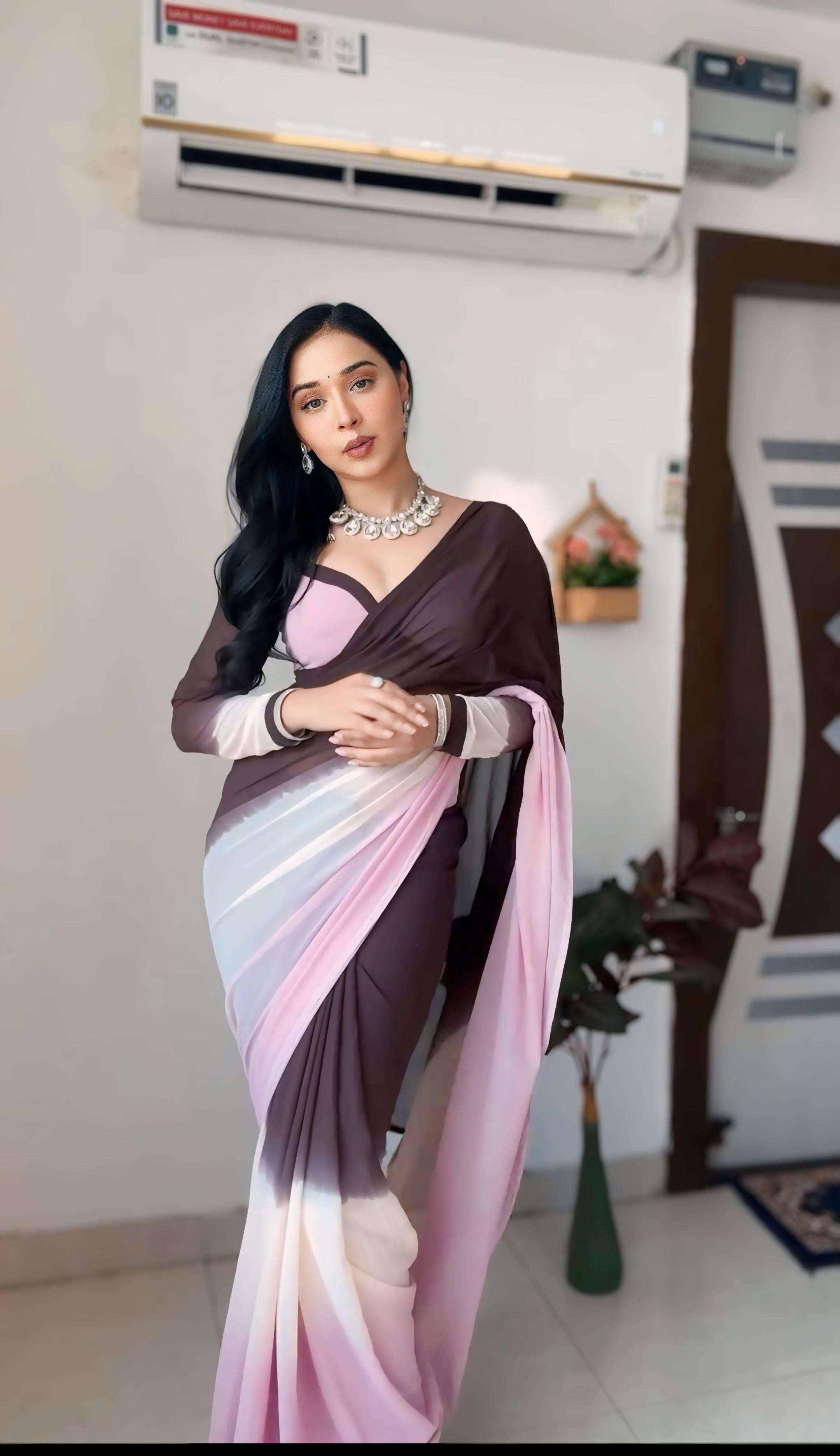 One Minute Ready To Wear Ethereal Beauty Drapes Saree