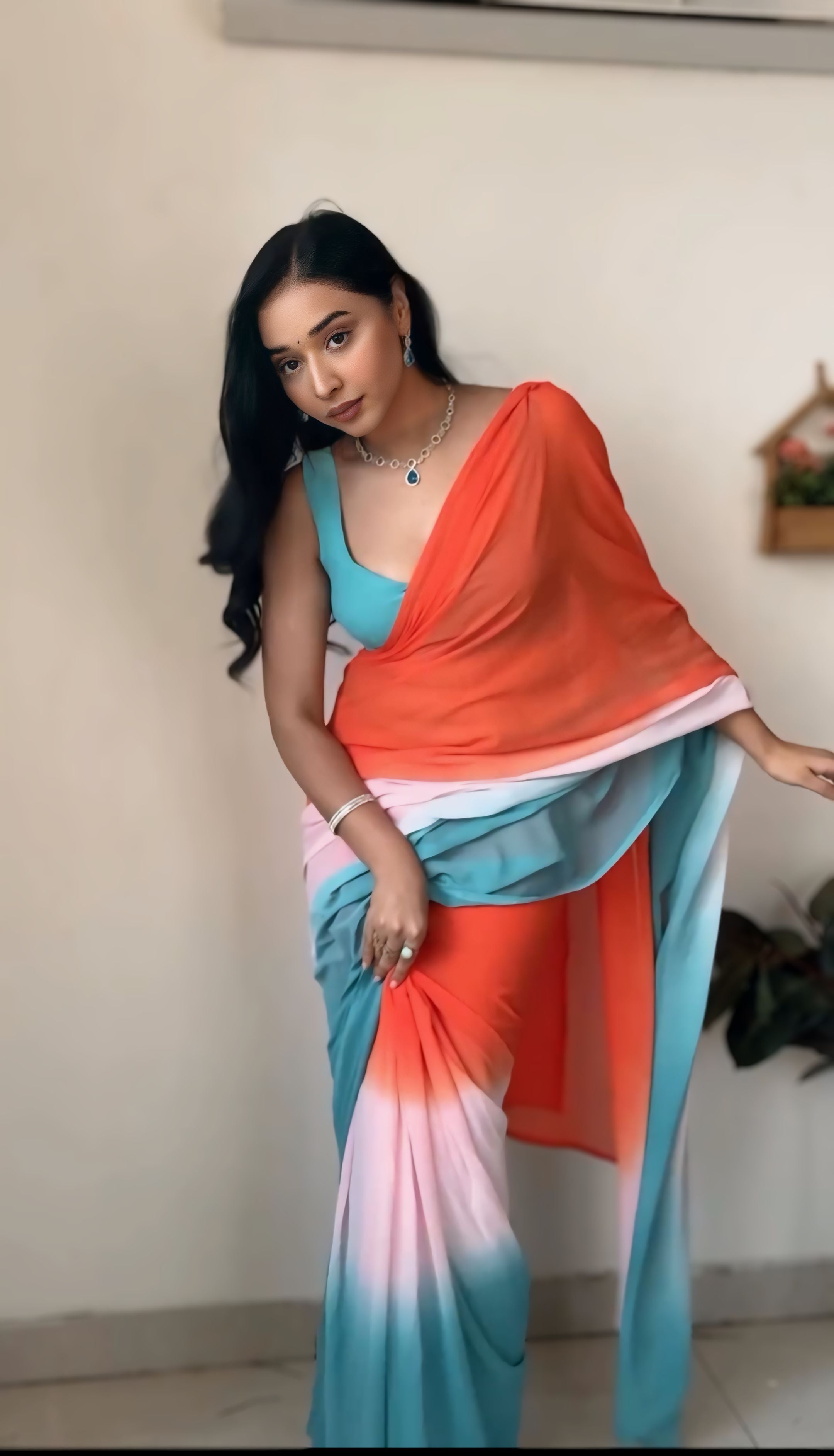 One Minute Ready To Wear Celestial Drapes Elegance Saree