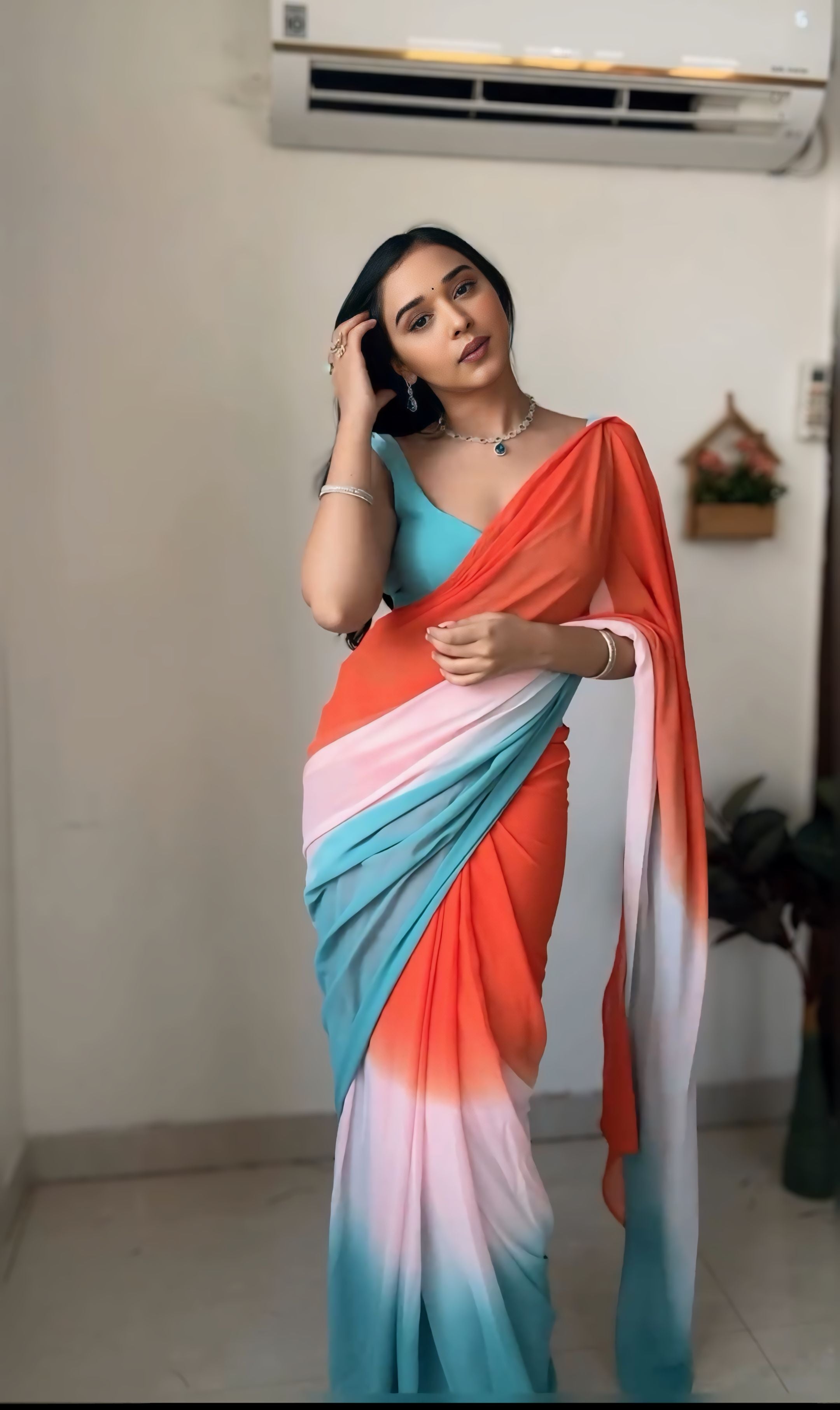 One Minute Ready To Wear Celestial Drapes Elegance Saree