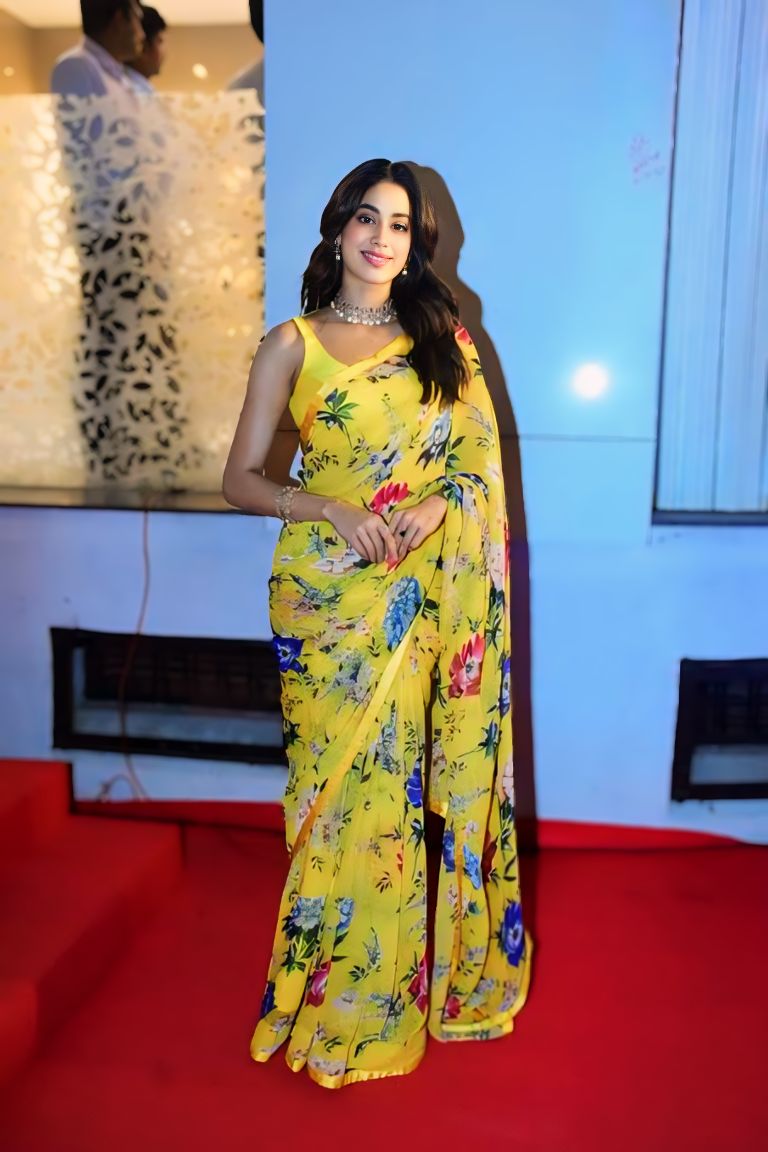One Minute Ready To Wear Embroidered Bollywood Organza Saree