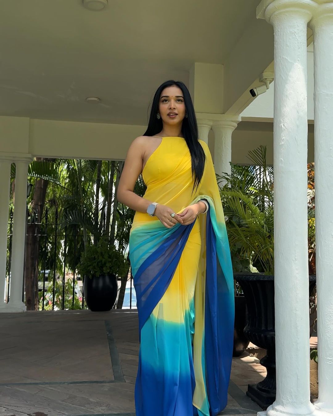 One Minute Ready To Wear Ethereal Majestic Dawn Saree
