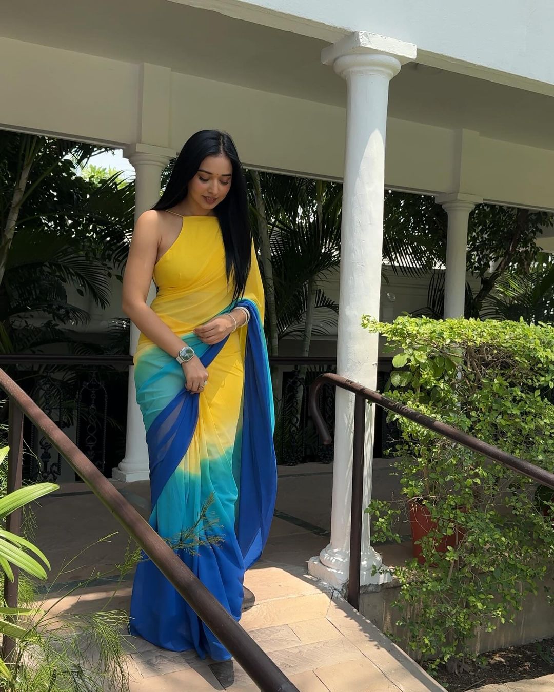 One Minute Ready To Wear Ethereal Majestic Dawn Saree