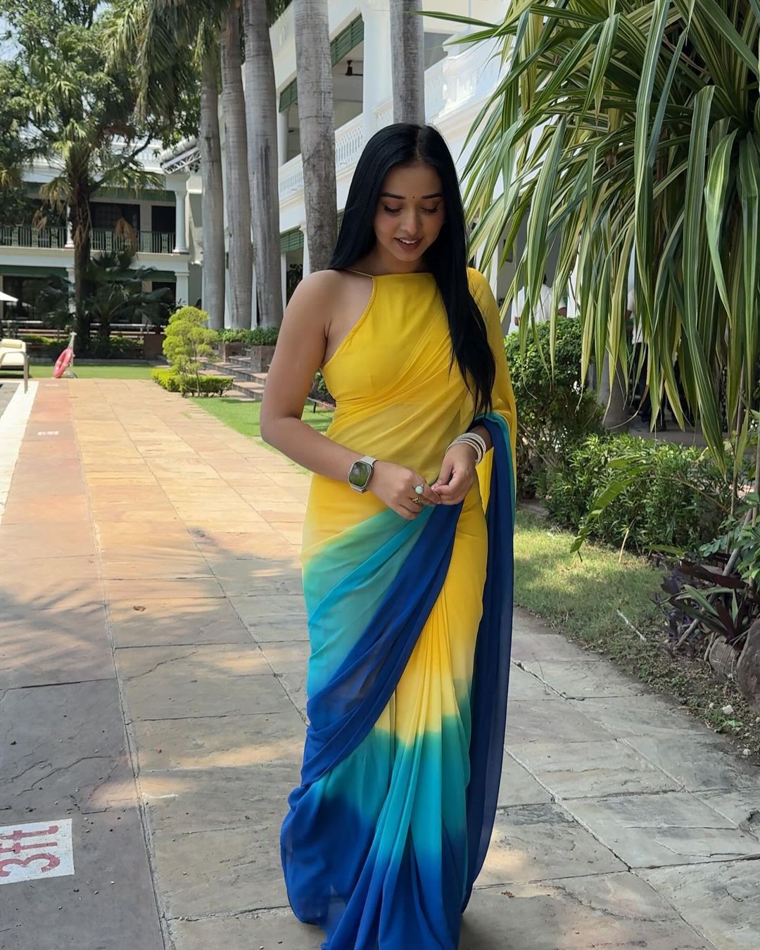 One Minute Ready To Wear Ethereal Majestic Dawn Saree