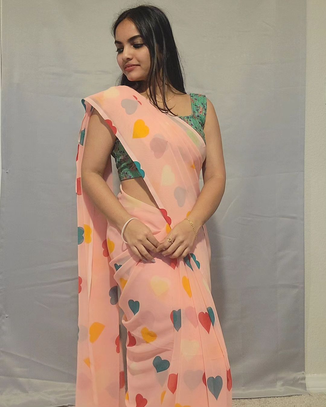 One Minute Ready To Wear Colorful Affection Saree