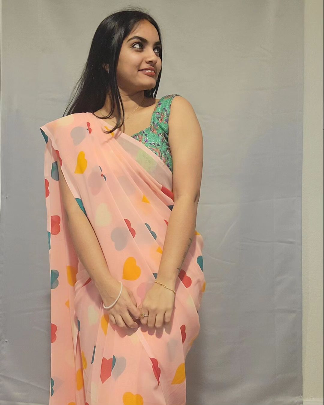One Minute Ready To Wear Colorful Affection Saree