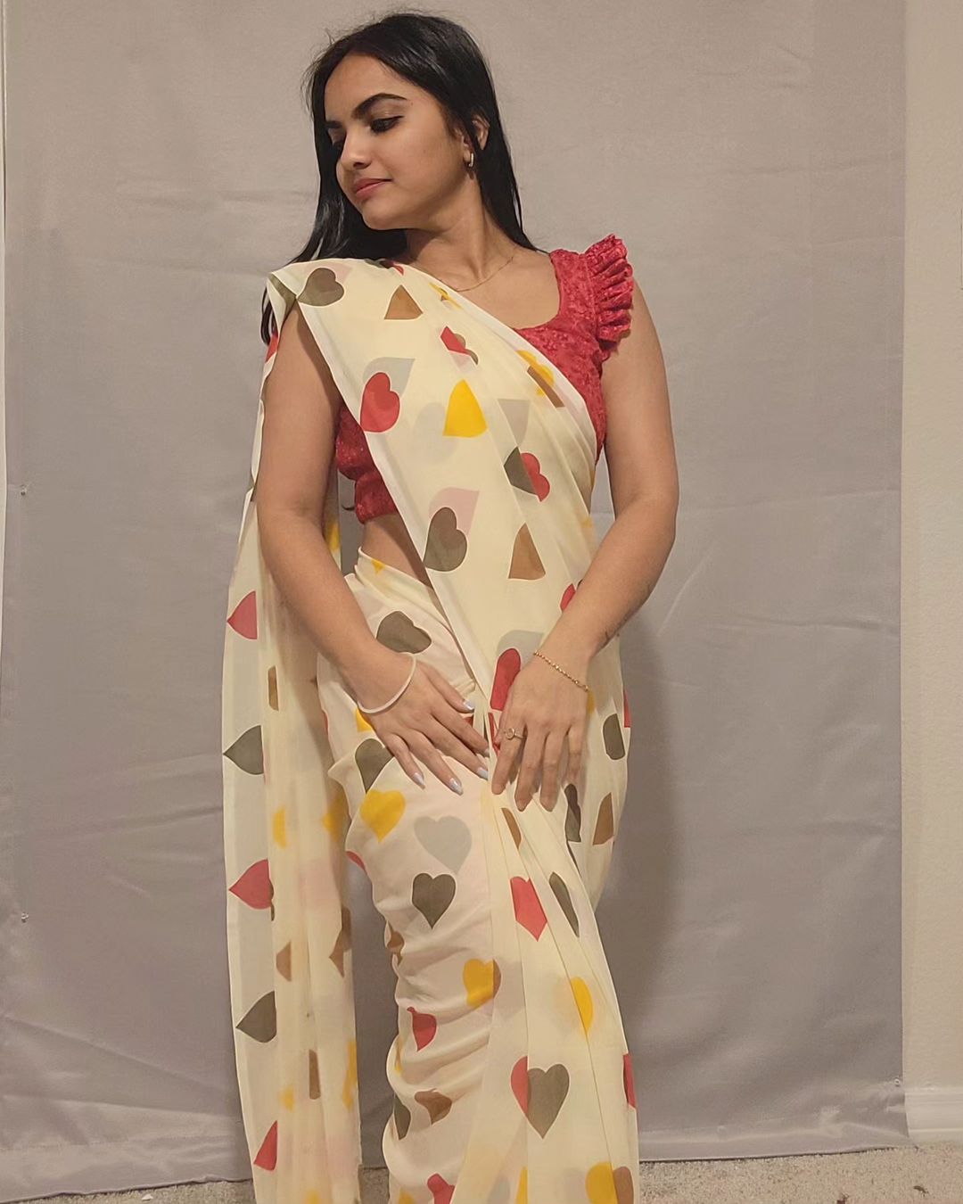 One Minute Ready To Wear Colorful Affection Saree