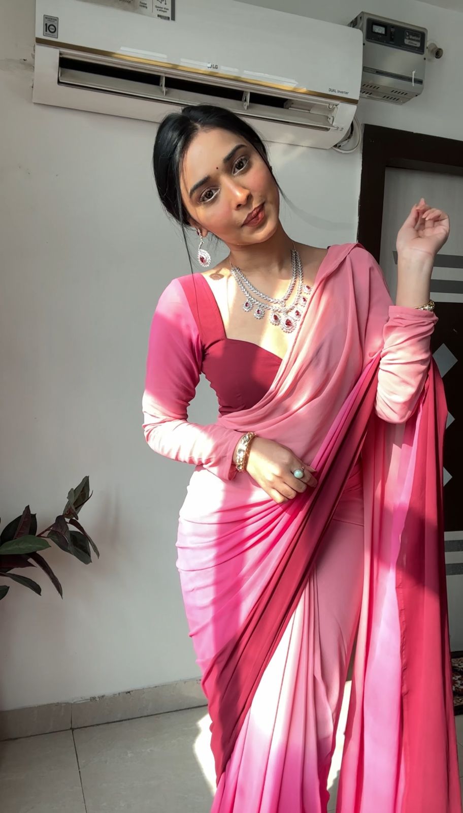 One Minute Ready To Wear Graceful Allure Saree