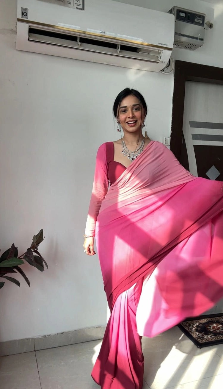 One Minute Ready To Wear Graceful Allure Saree