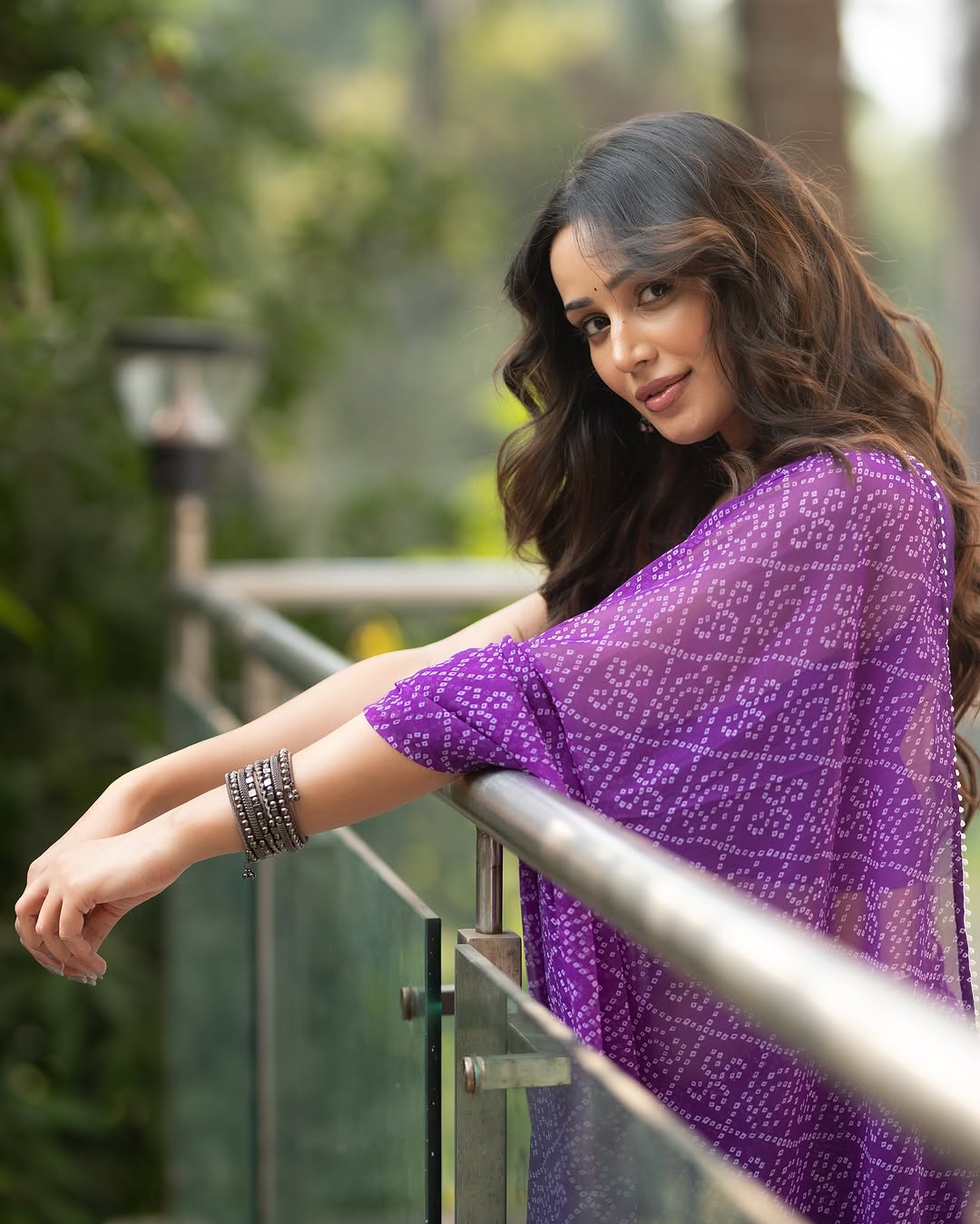 One Minute Ready To Wear Purple Georgette Saree