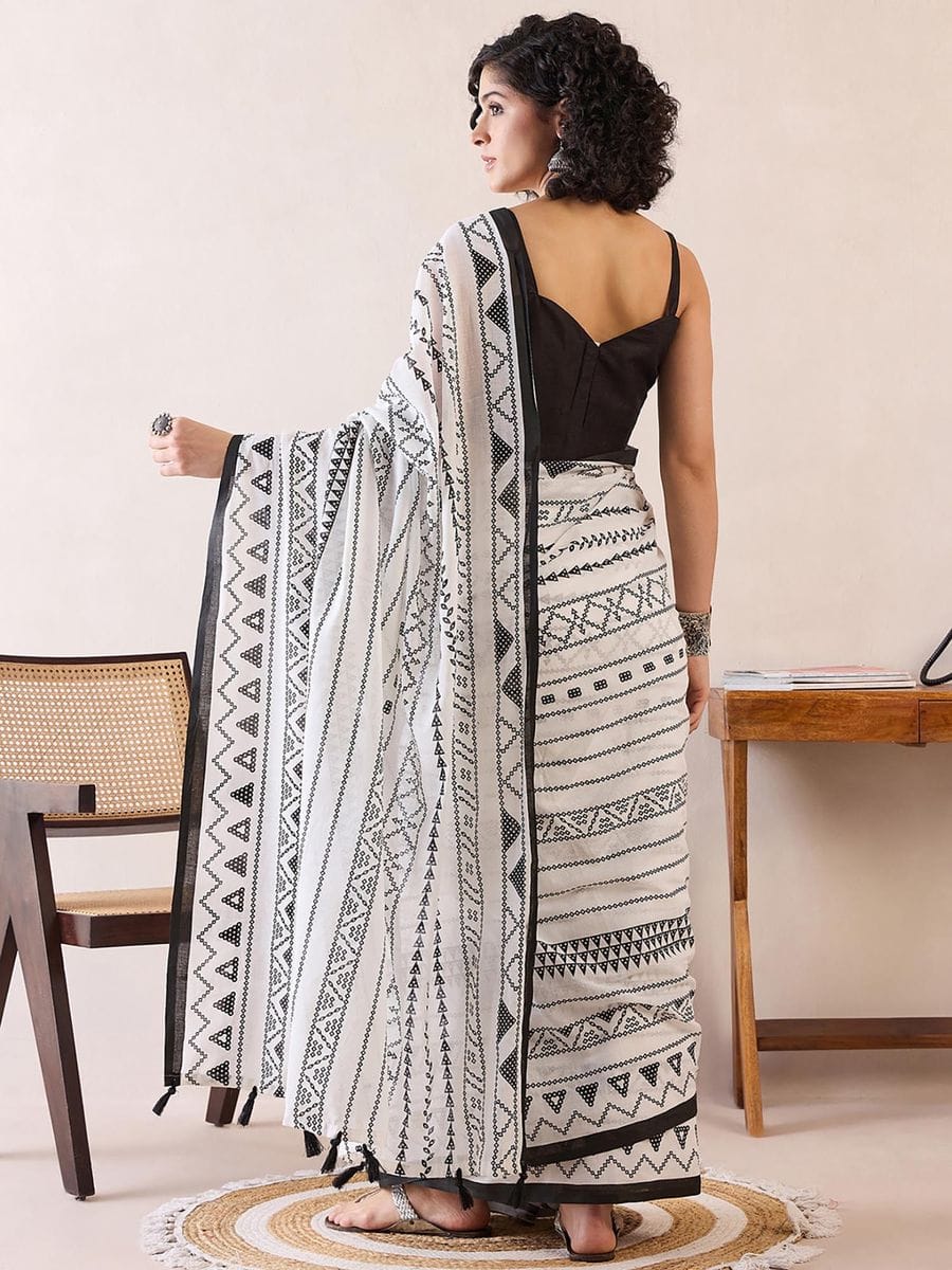 One Minute Ready To Wear Daily Wear Pure Cotton With Pocket Saree