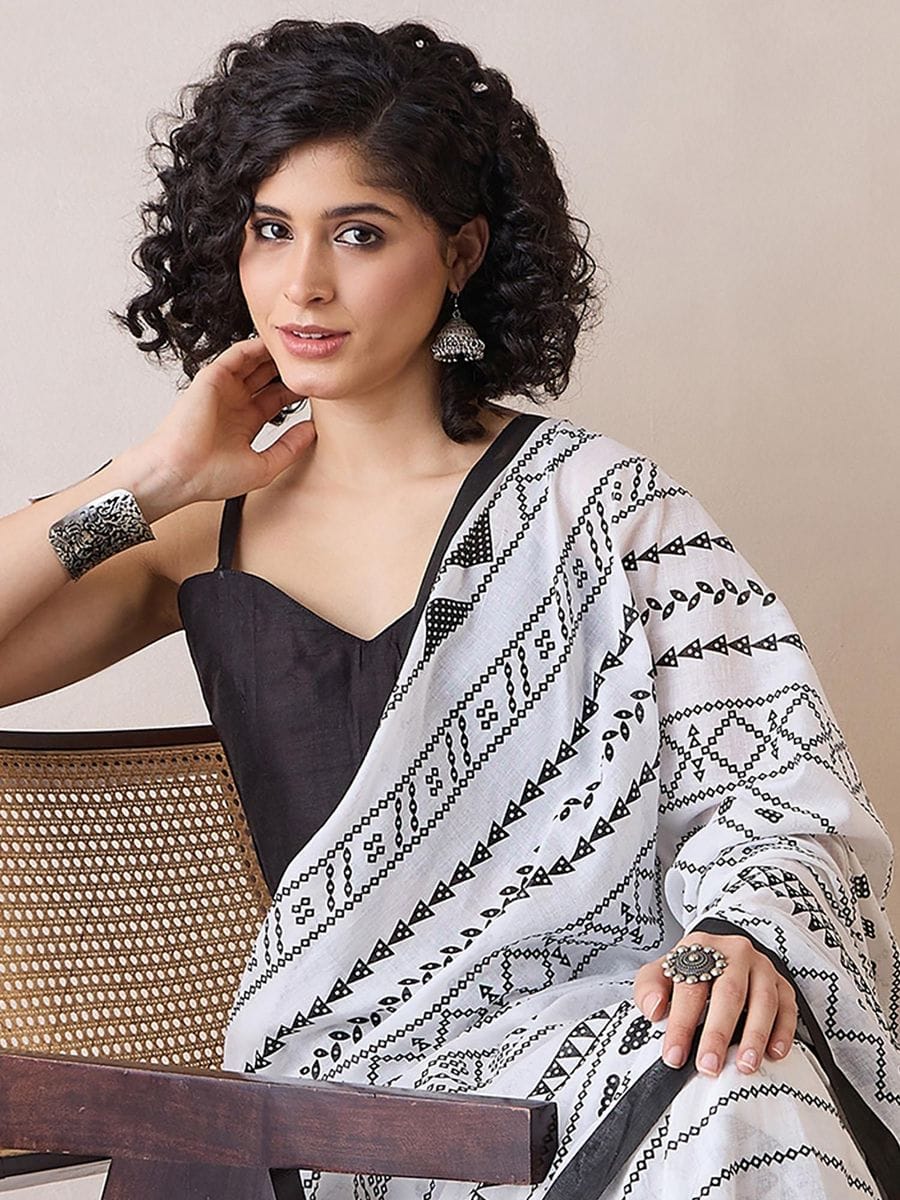 One Minute Ready To Wear Daily Wear Pure Cotton With Pocket Saree