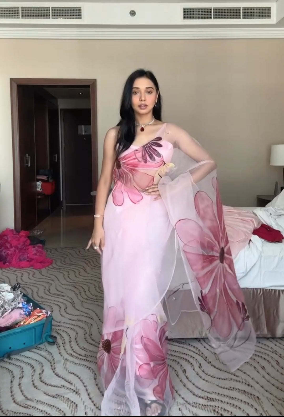 One Minute Ready To Wear Petal Luxe Ensemble Saree