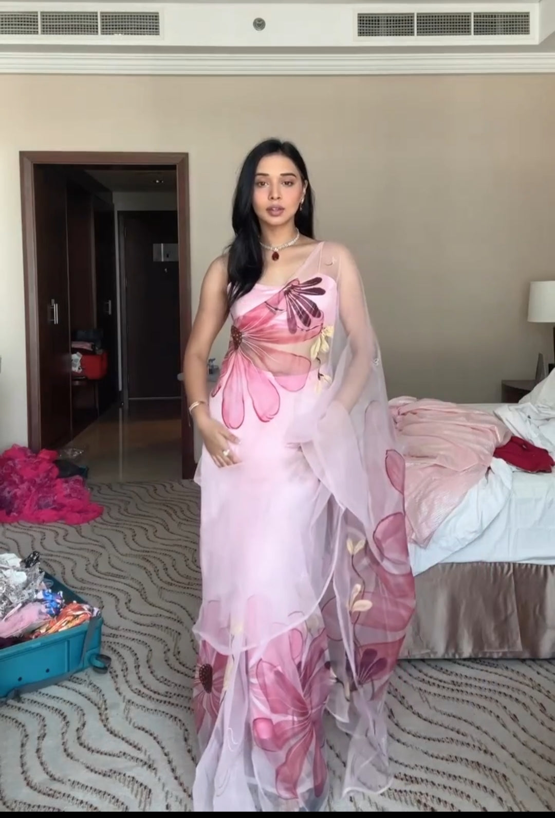 One Minute Ready To Wear Petal Luxe Ensemble Saree
