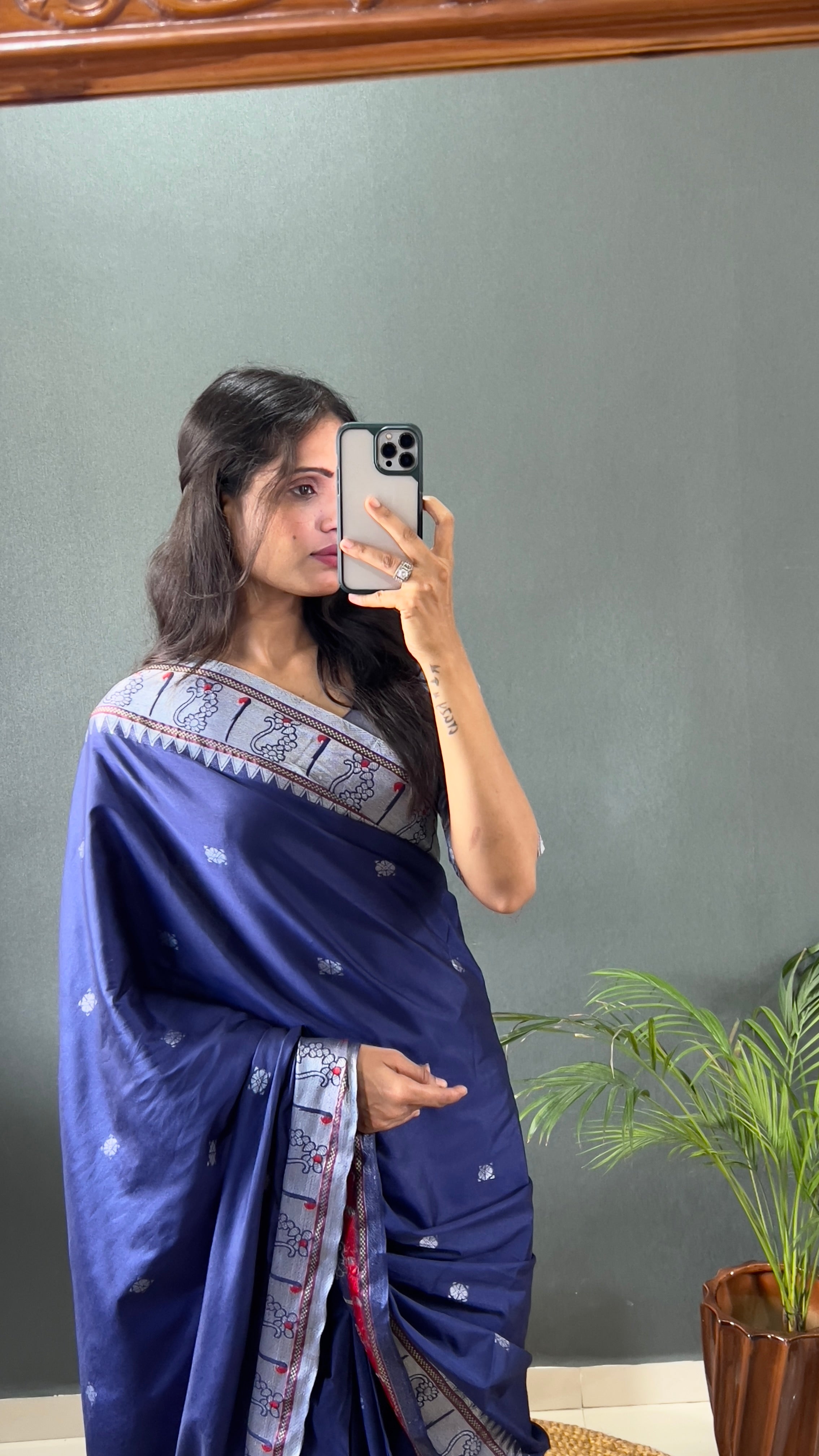 One Minute Ready To Wear Royal Orchid Soft Georgette Silk Saree