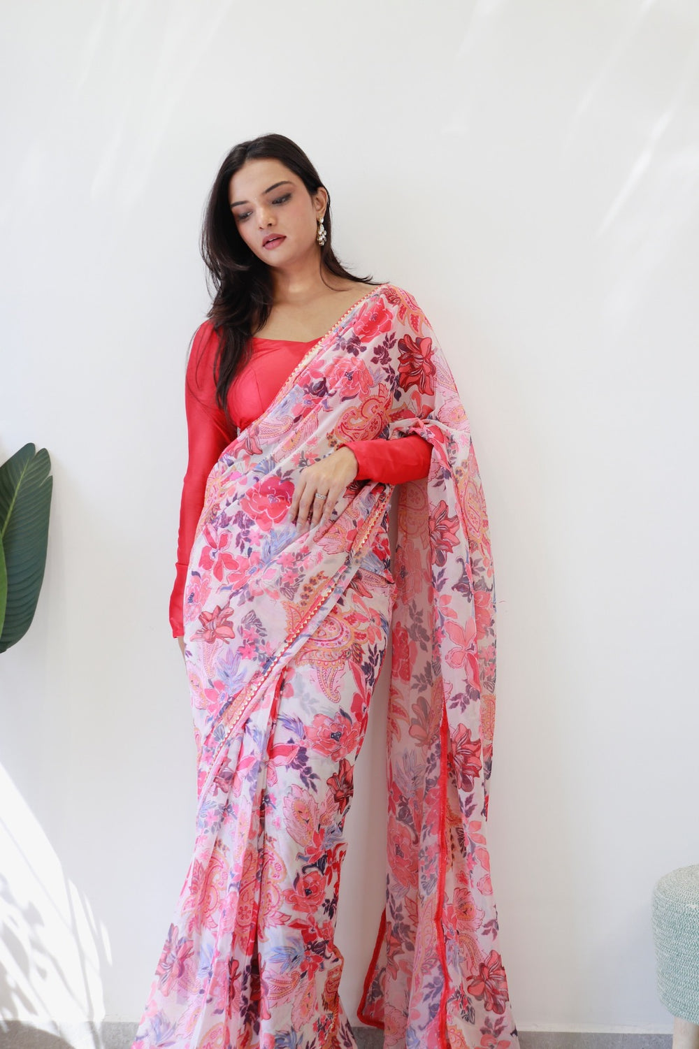 One Minute Ready To Wear Classic beauty Printed Saree