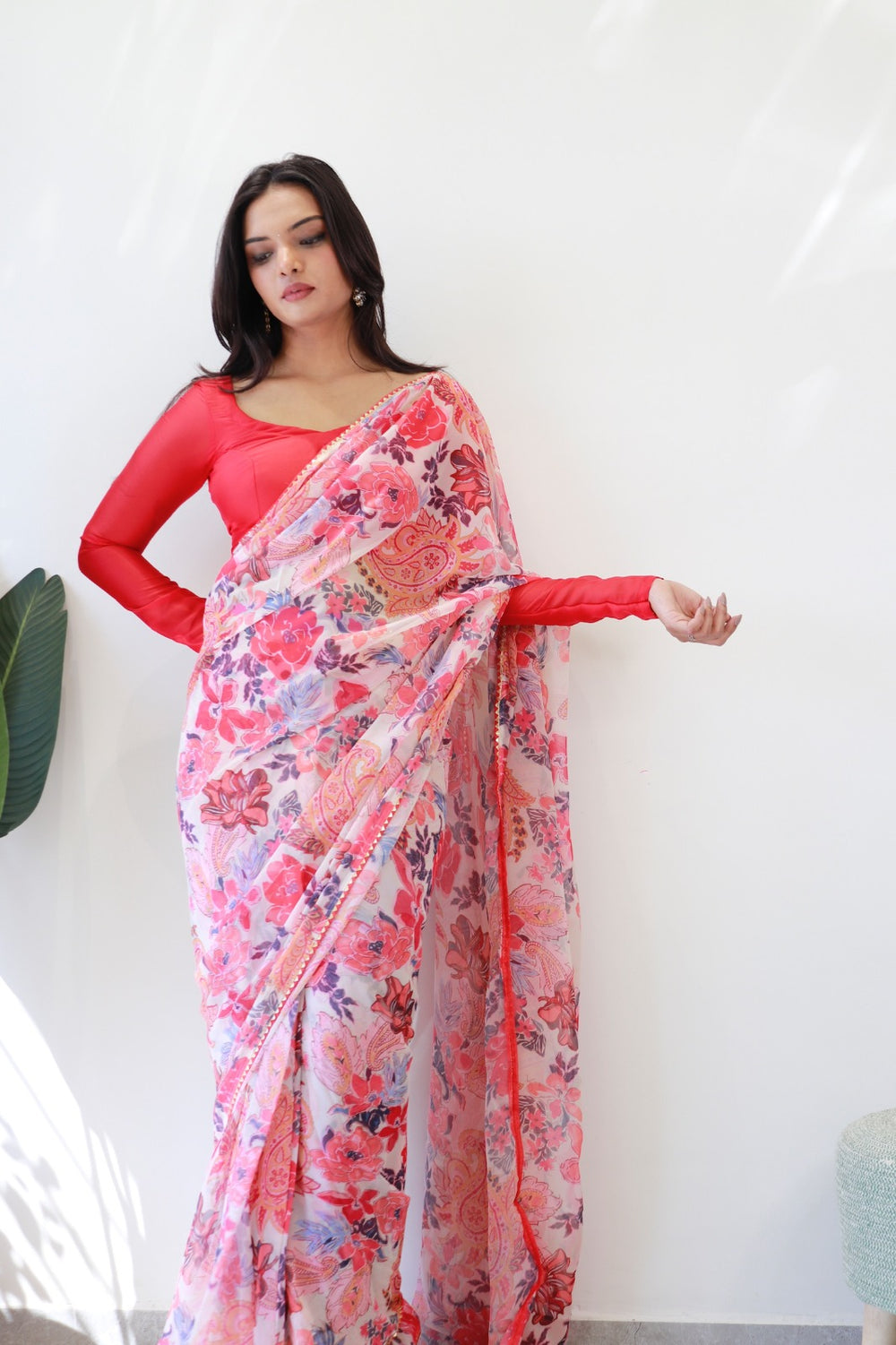 One Minute Ready To Wear Classic beauty Printed Saree