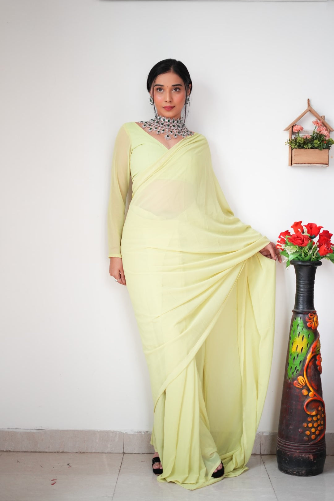 One Minute Ready To Wear Delicate Allure Saree