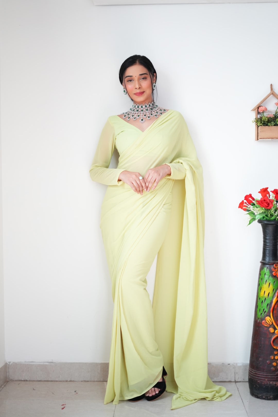 One Minute Ready To Wear Delicate Allure Saree