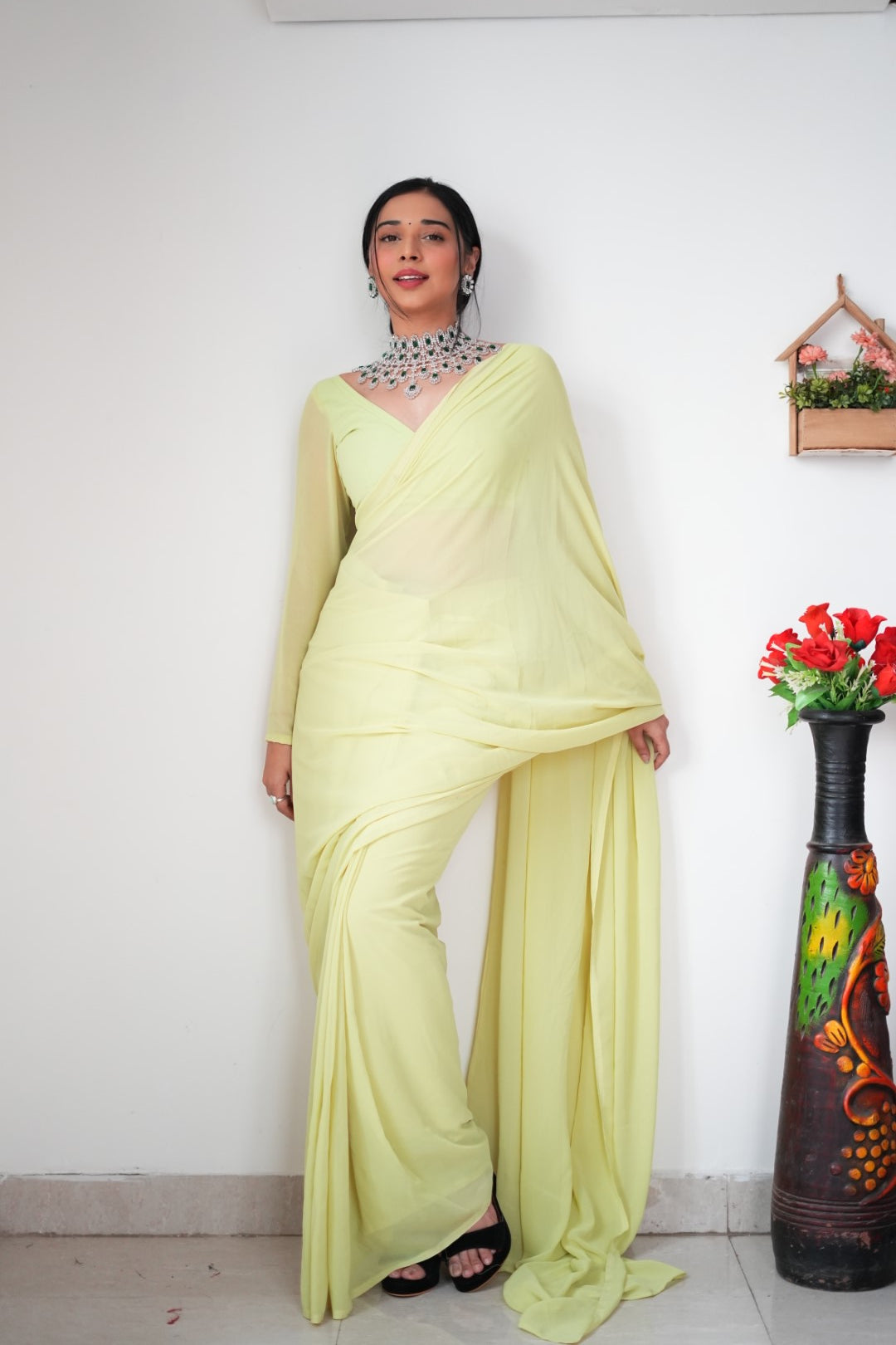 One Minute Ready To Wear Delicate Allure Saree
