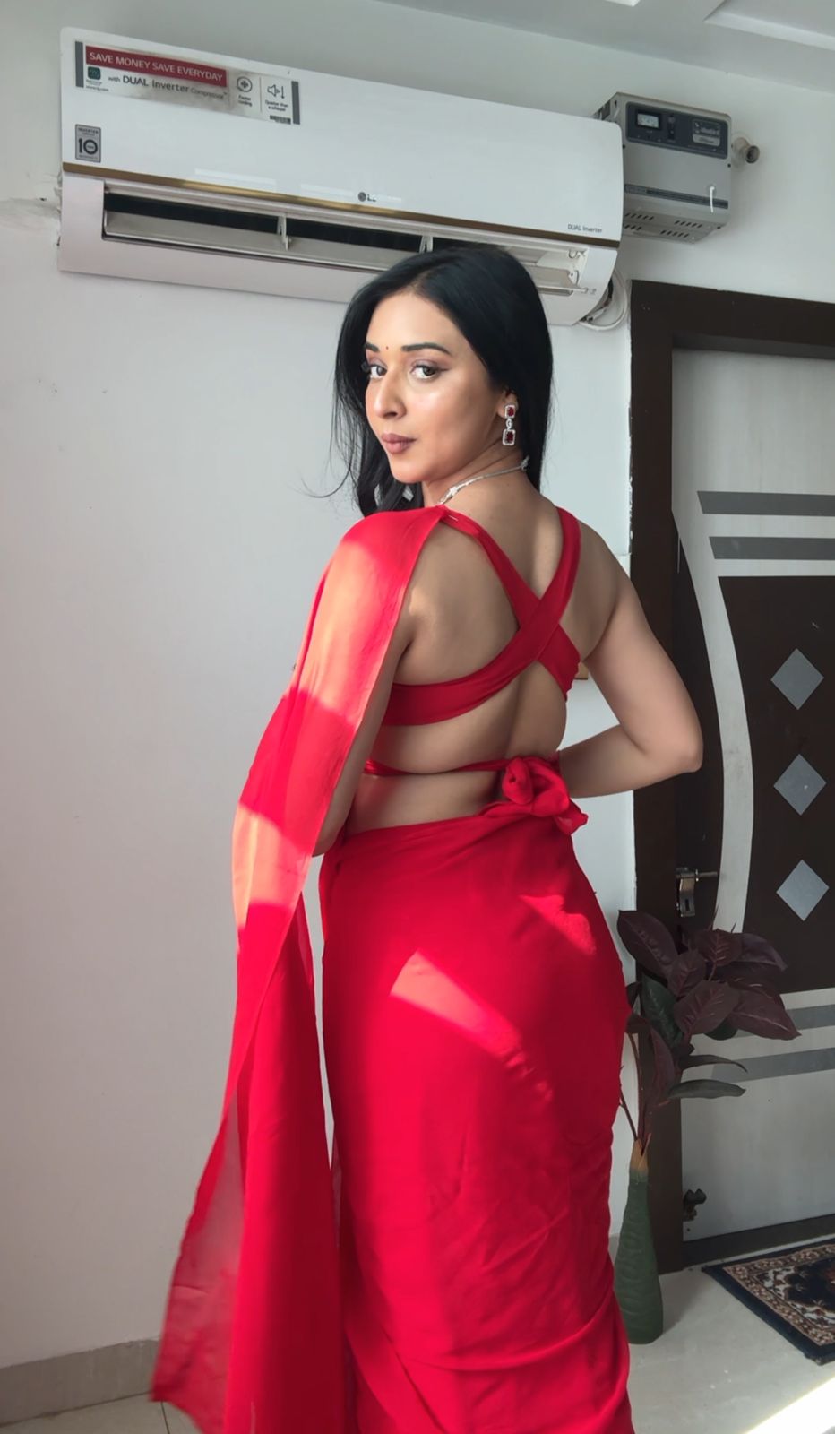 One Minute Ready To Wear Pure Georgette Silk Elegant Embrace Saree
