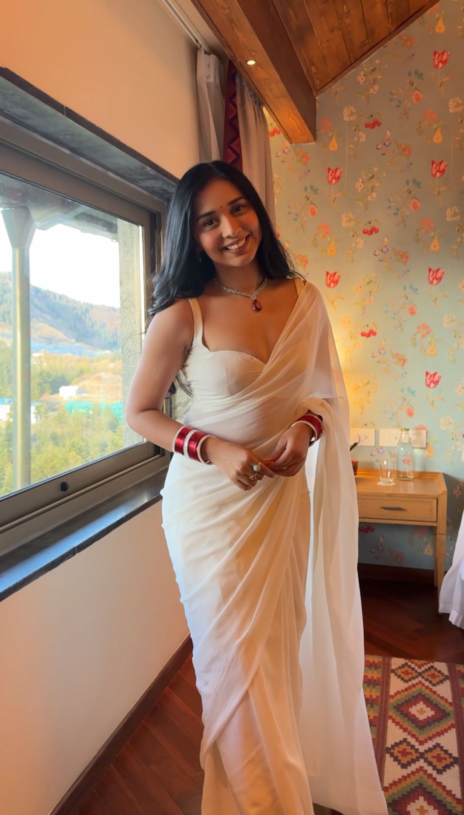 One Minute Ready To Wear Pure Georgette Silk Elegant Embrace Saree