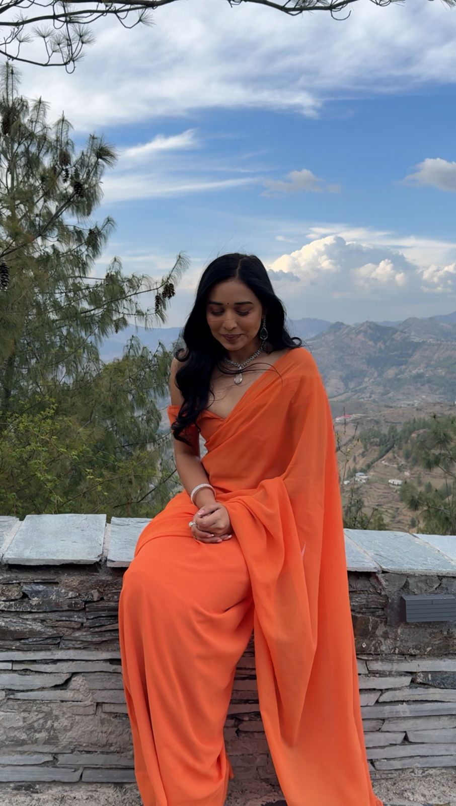 One Minute Ready To Wear Pure Georgette Silk Elegant Embrace Saree