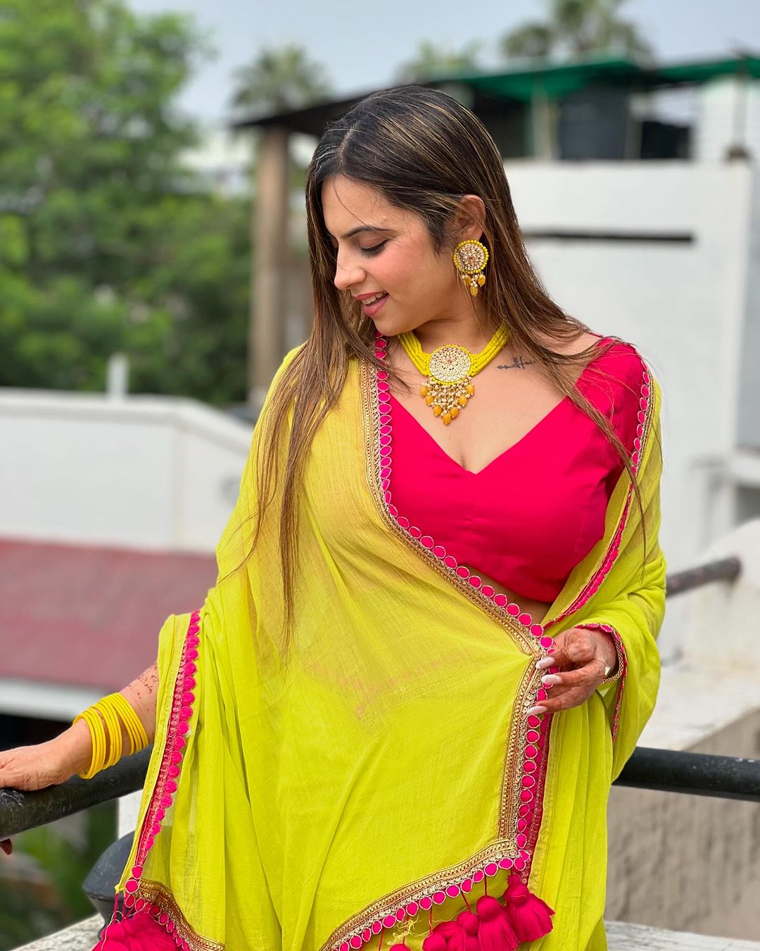 One Minute Ready To Wear FashionFlare Stunning Faux Georgette Saree