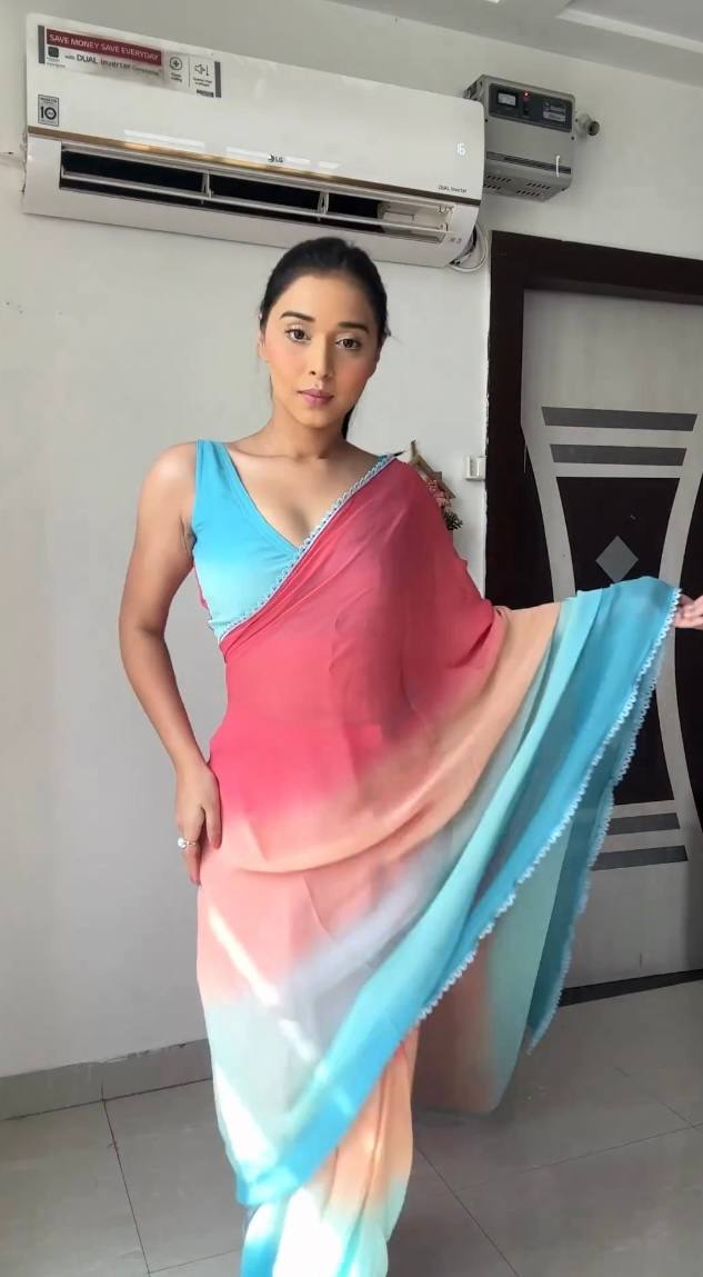 One Minute Ready To Wear Artistic Weave Cultural Fusion Saree