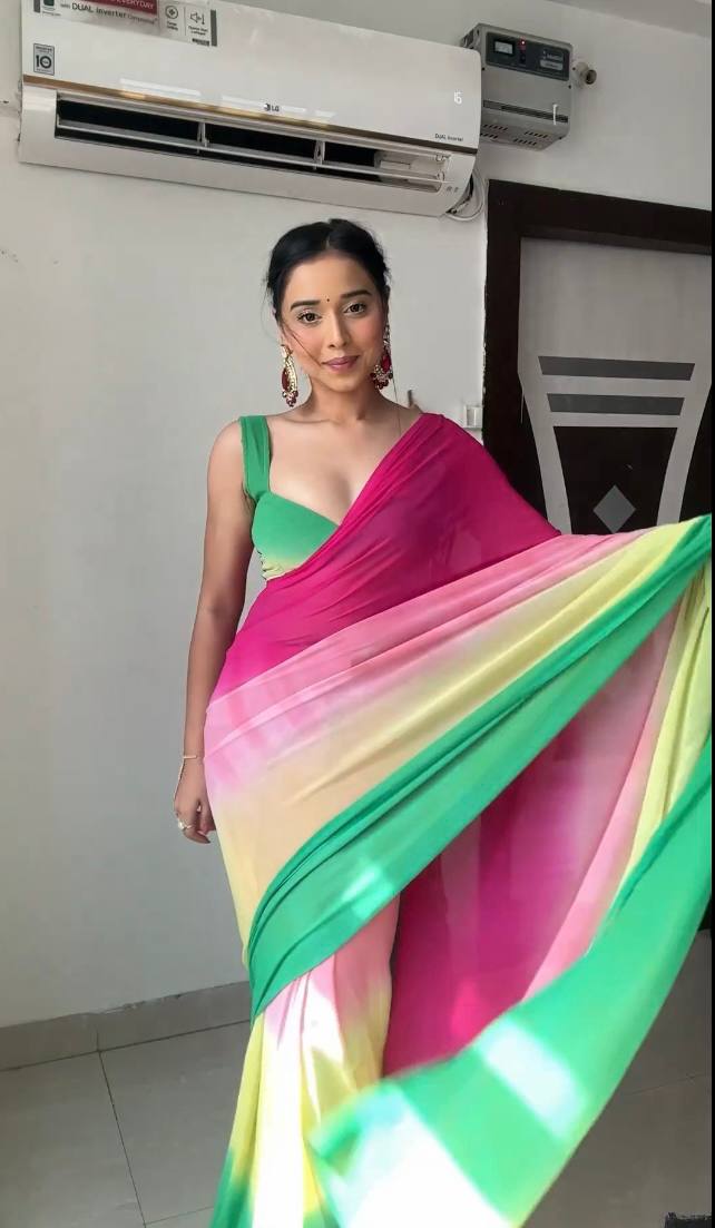 One Minute Ready To Wear Vibrant Elegance Saree