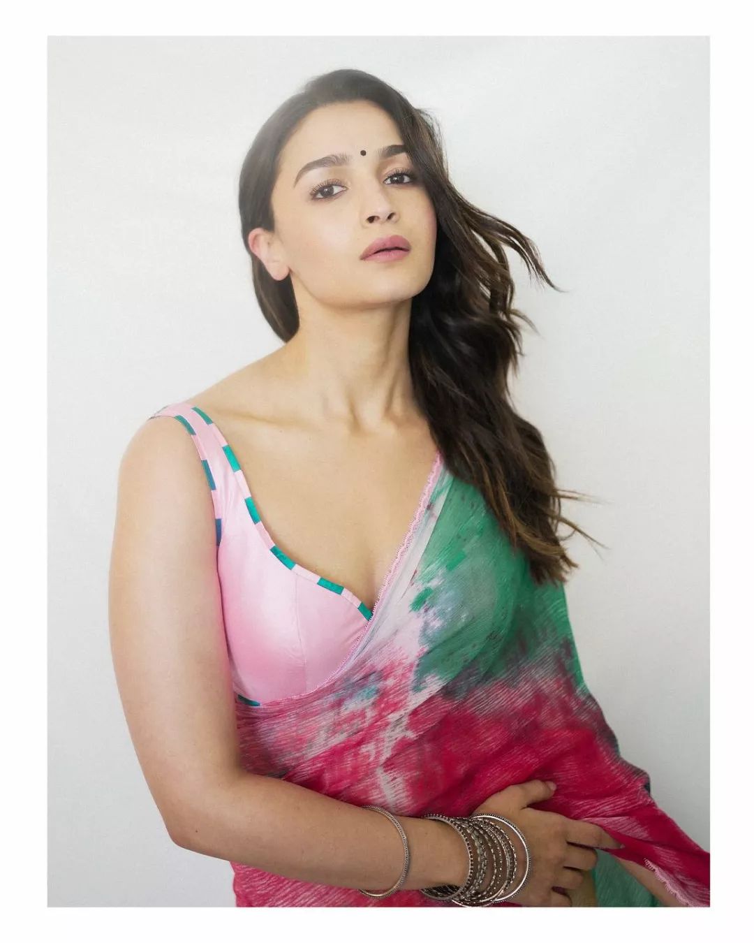 One Minute Ready To Wear Colorful Grace Saree