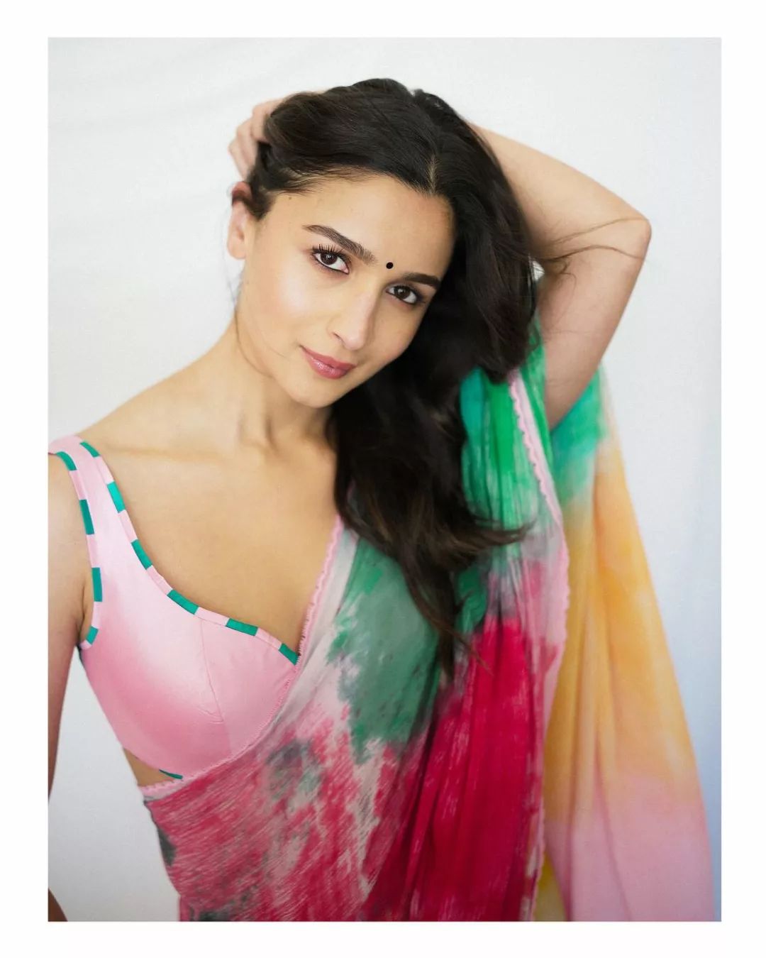 One Minute Ready To Wear Colorful Grace Saree