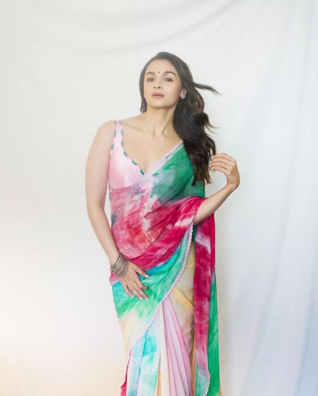 One Minute Ready To Wear Colorful Grace Saree