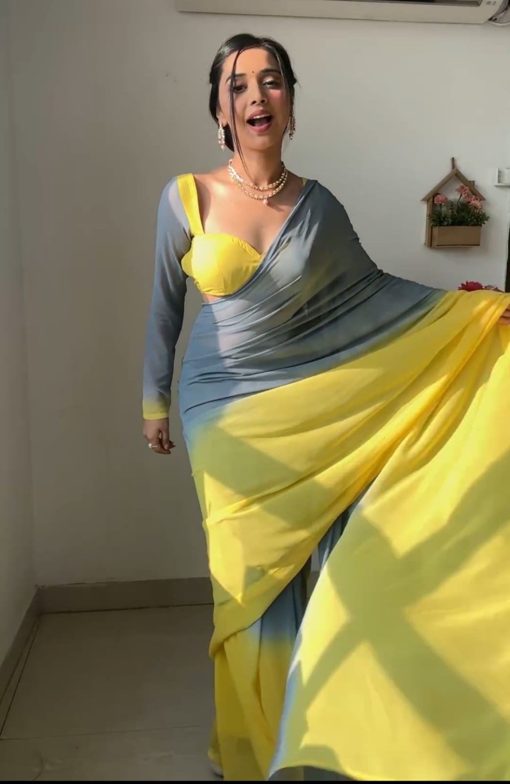 One Minute Ready To Wear Ethereal Glow Saree
