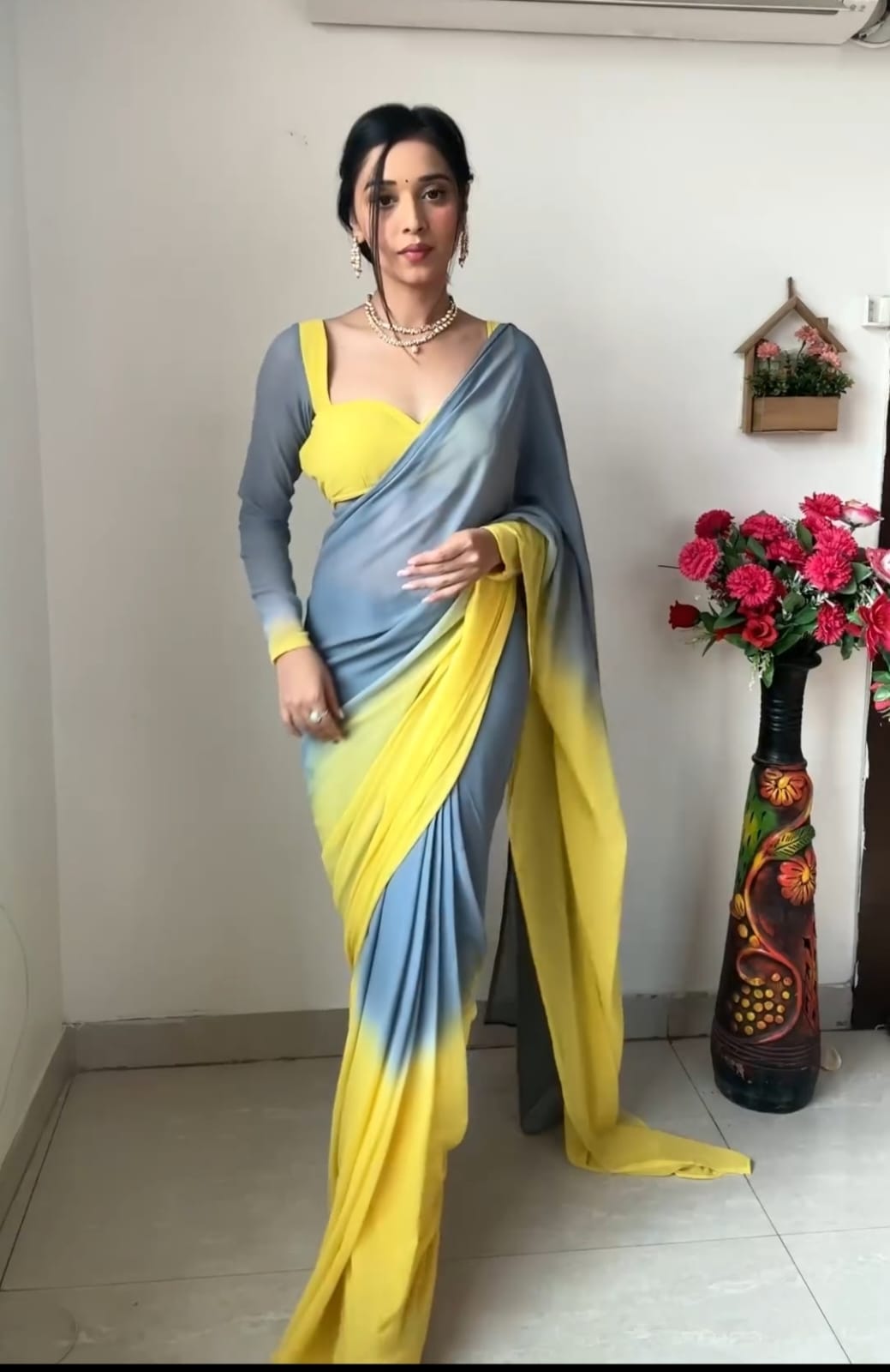 One Minute Ready To Wear Ethereal Glow Saree