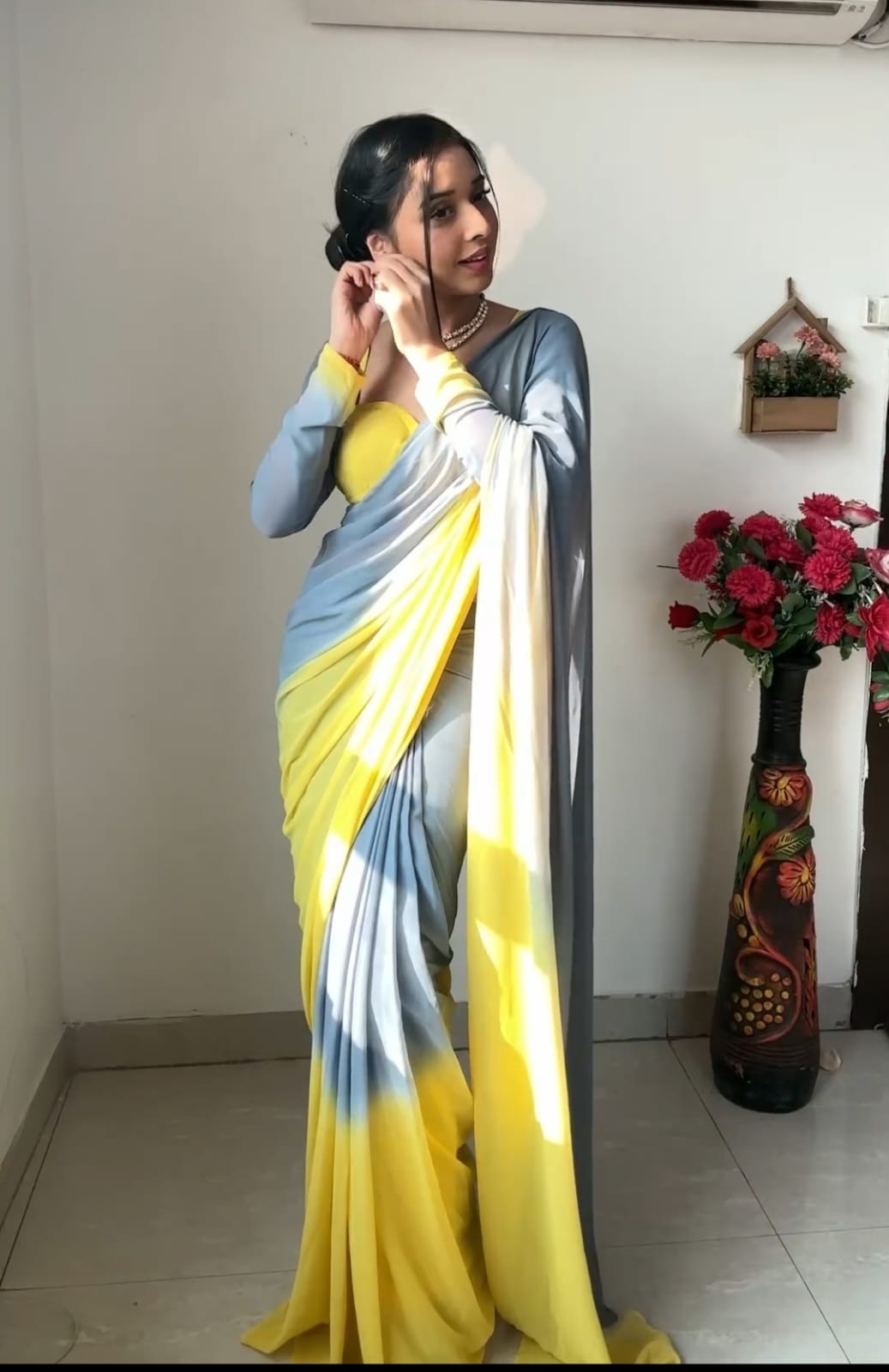 One Minute Ready To Wear Ethereal Glow Saree