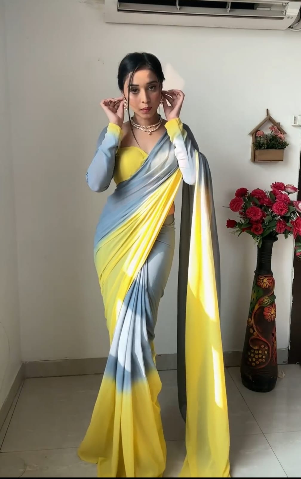 One Minute Ready To Wear Ethereal Glow Saree