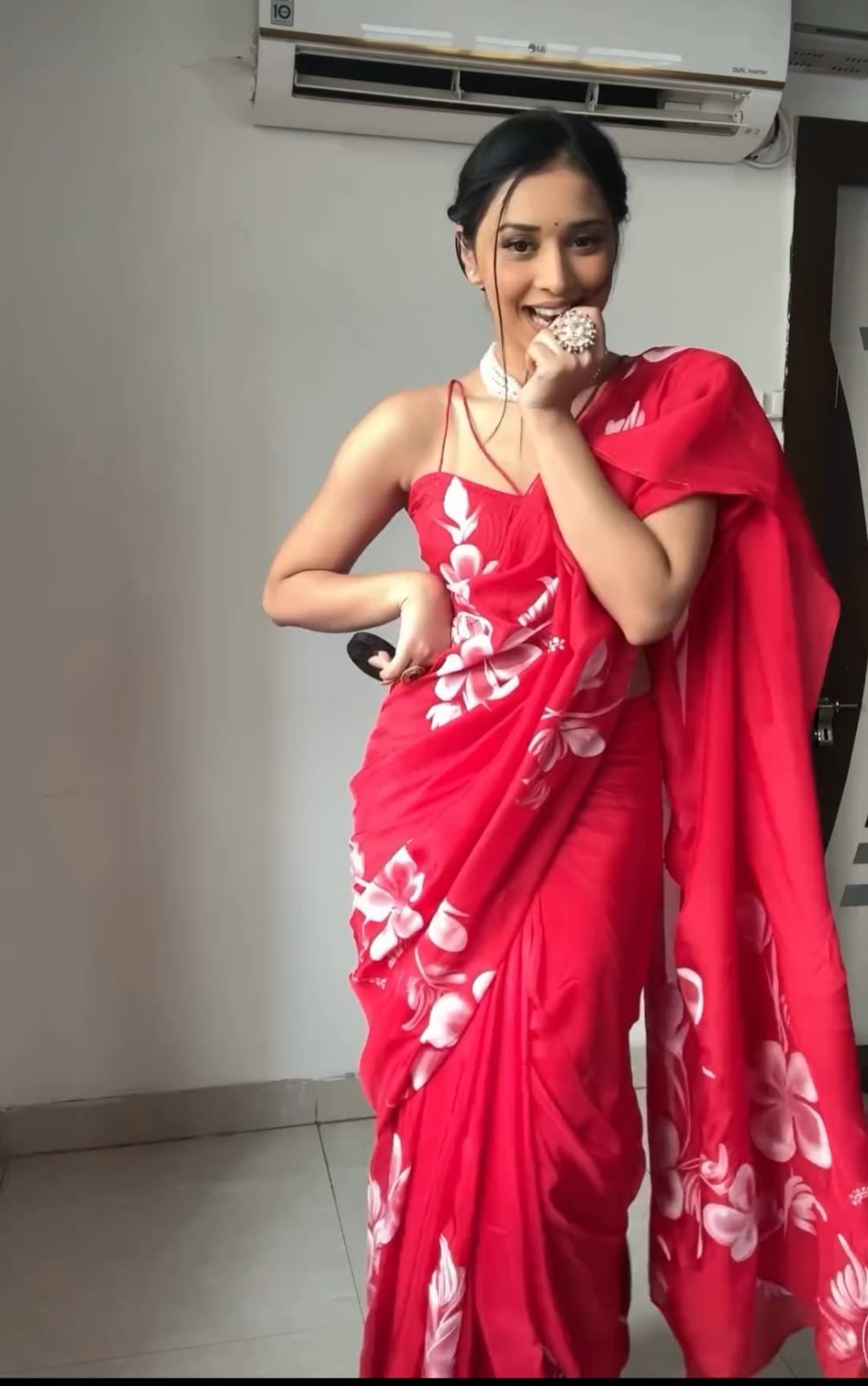 One Minute Ready To Wear Ruby Allure Traditional Attire Saree