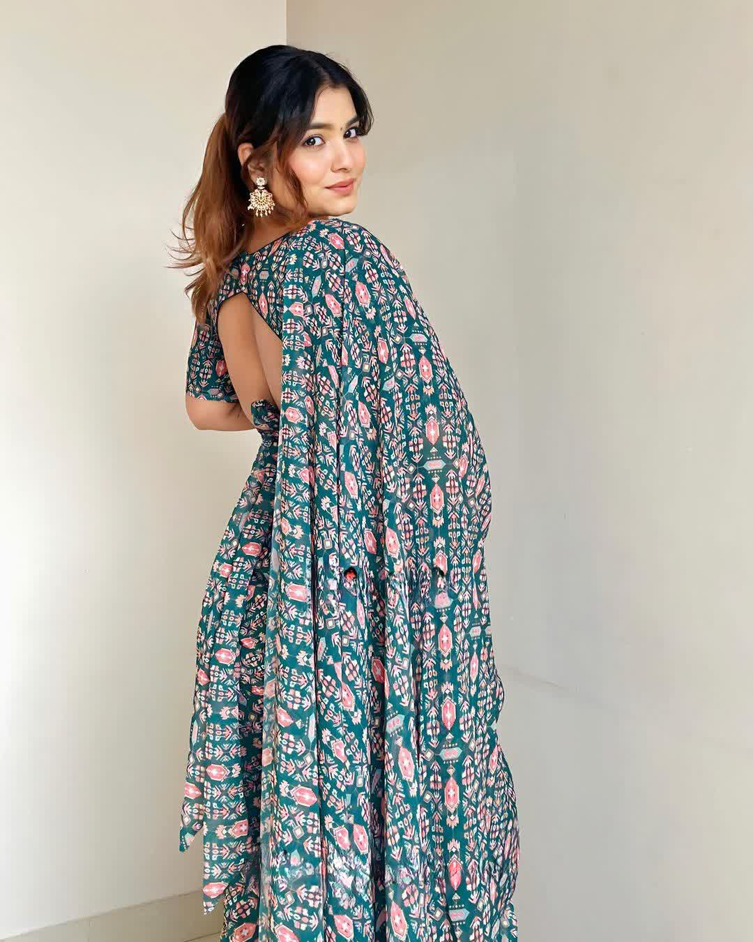 One Minute Ready To Wear Classic beauty Printed Saree